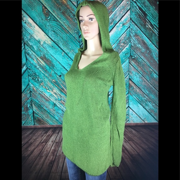 Anthropologie Moth Loose Knit Hooded Sweater - Picture 6 of 8